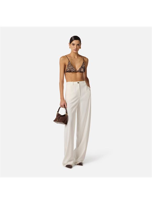 Pants woman ivory ELISABETTA FRANCHI | PA17861E2/360
